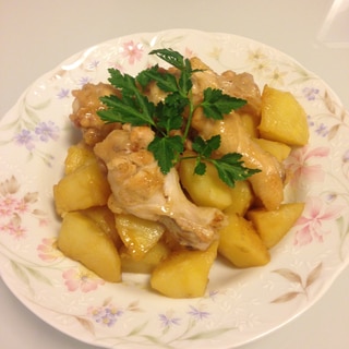 ♡手羽とじゃがいもの麺つゆ煮♡